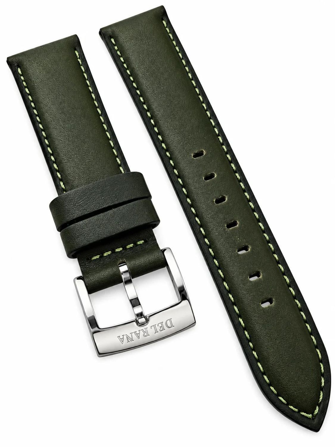 Zielony pasek skórzany 20 mm do zegarka Delbana Rotonda 41603.722.6.149.jpg